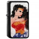 Justice Wonder Woman - Oil Windproof Flip Top Black Lighters Briquet Encendedor