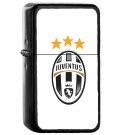 Juventus F C - Oil Windproof Flip Top Black Lighters Briquet Encendedor