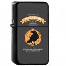Karasuno Crest Light - Oil Windproof Flip Top Black Lighters Briquet Encendedor