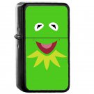 Kermit - Oil Windproof Flip Top Black Lighters Briquet Encendedor