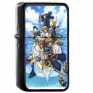 Kingdom Hearts Ii- Oil Windproof Flip Top Black Lighters Briquet Encendedor