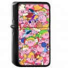 Kirby Patterns - Oil Windproof Flip Top Black Lighters Briquet Encendedor