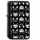 Kittens - Oil Windproof Flip Top Black Lighters Briquet Encendedor