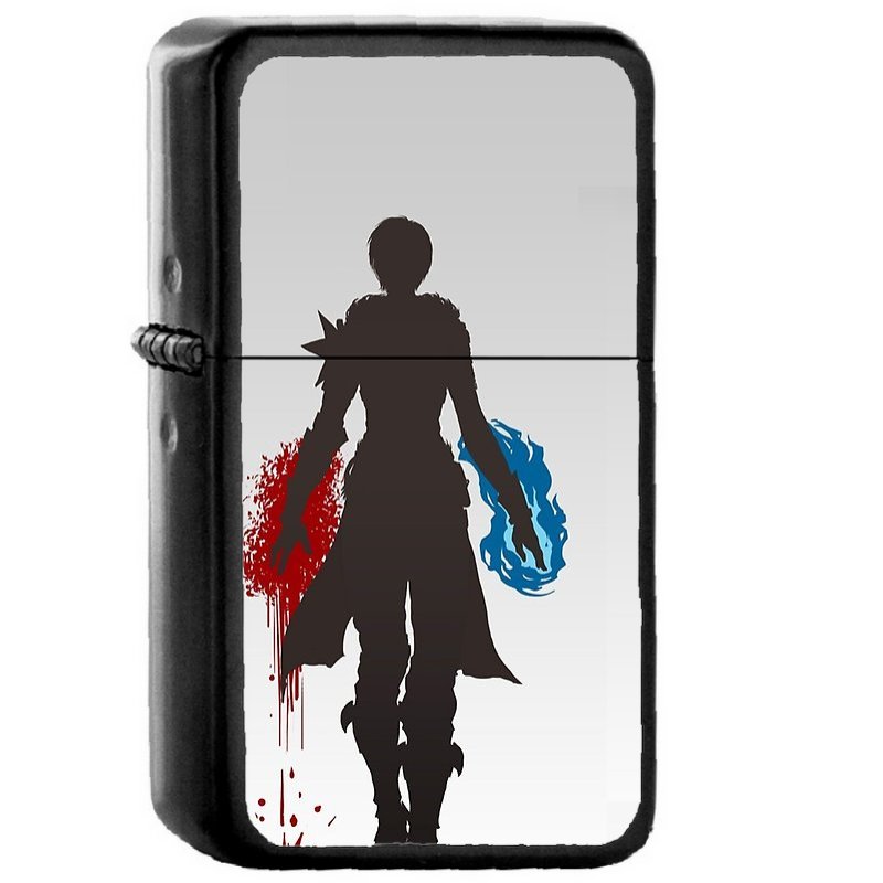 Lady Hawke Dragon Age Ii - Oil Windproof Flip Top Black Lighters Briquet Encendedor