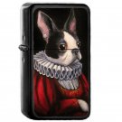 Lady In Red - Oil Windproof Flip Top Black Lighters Briquet Encendedor