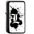 L Death Note - Oil Windproof Flip Top Black Lighters Briquet Encendedor