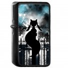 Kyubey Puella Magi Madoka Magica - Oil Windproof Flip Top Black Lighters Briquet Encendedor