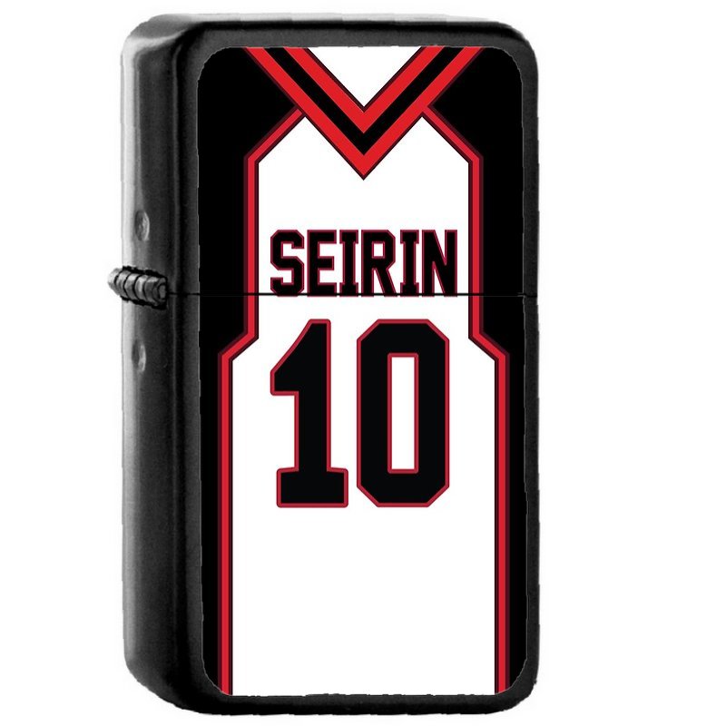 Kuroko No Basuke Seirin 10 - Oil Windproof Flip Top Black Lighters Briquet Encendedor