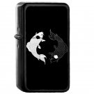 Japanese Fish Koi Spirits - Oil Windproof Flip Top Black Lighters Briquet Encendedor