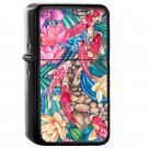 Koi Pond - Oil Windproof Flip Top Black Lighters Briquet Encendedor