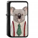 Koala - Oil Windproof Flip Top Black Lighters Briquet Encendedor