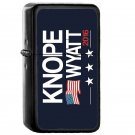 Knope Wyatt 2016 - Oil Windproof Flip Top Black Lighters Briquet Encendedor