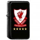Liverpool Fc - Oil Windproof Flip Top Black Lighters Briquet Encendedor