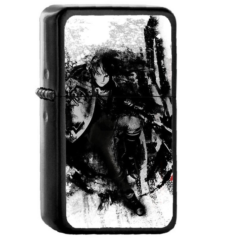 Links Glory - Oil Windproof Flip Top Black Lighters Briquet Encendedor