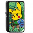 Linkachu Pikachu League of Legends - Oil Windproof Flip Top Black Lighters Briquet Encendedor