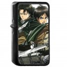 Levi Eren - Oil Windproof Flip Top Black Lighters Briquet Encendedor