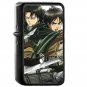 Levi Eren - Oil Windproof Flip Top Black Lighters Briquet Encendedor