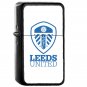 Leeds United - Oil Windproof Flip Top Black Lighters Briquet Encendedor