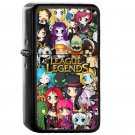 League Of Legends Chibis - Oil Windproof Flip Top Black Lighters Briquet Encendedor