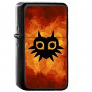 Majoras Mask Silhouette - Oil Windproof Flip Top Black Lighters Briquet Encendedor