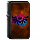 Majoras Crest 2 - Oil Windproof Flip Top Black Lighters Briquet Encendedor