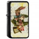 Mad Hatter Joker Card - Oil Windproof Flip Top Black Lighters Briquet Encendedor