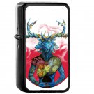Mastodon - Oil Windproof Flip Top Black Lighters Briquet Encendedor