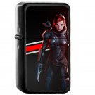 Mass Effect Femshep - Oil Windproof Flip Top Black Lighters Briquet Encendedor