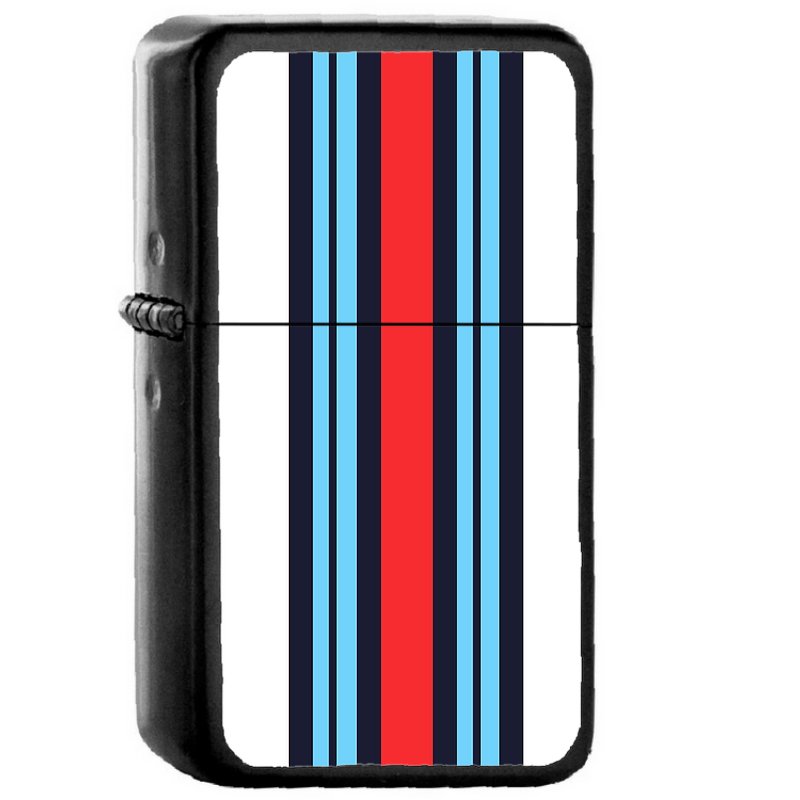 Martini Racing Colours - Oil Windproof Flip Top Black Lighters Briquet Encendedor
