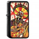 Mariachi - Oil Windproof Flip Top Black Lighters Briquet Encendedor