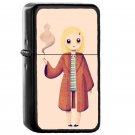 Margot - Oil Windproof Flip Top Black Lighters Briquet Encendedor