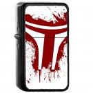 Mandalorian Boba Fett Star Wars - Oil Windproof Flip Top Black Lighters Briquet Encendedor