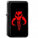 Mandalorian Skull Boba Fett Star Wars Oil Windproof Flip Top Black Lighters Briquet Encendedor