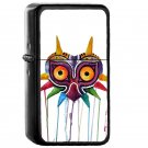 Majoras Mask - Oil Windproof Flip Top Black Lighters Briquet Encendedor