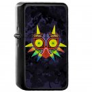 Majoras Mask Splatter - Oil Windproof Flip Top Black Lighters Briquet Encendedor