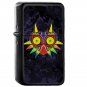 Majoras Mask Splatter - Oil Windproof Flip Top Black Lighters Briquet Encendedor