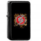 Metroid Symbol Splatter - Oil Windproof Flip Top Black Lighters Briquet Encendedor