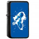 Mega Man Splattery Pokemon - Oil Windproof Flip Top Black Lighters Briquet Encendedor