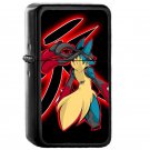 Mega Lucario Satsui No Hado Pokemon - Oil Windproof Flip Top Black Lighters Briquet Encendedor