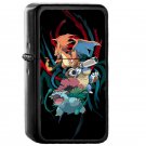 Mega Kanto Stater Evolutions Pokemon - Oil Windproof Flip Top Black Lighters Briquet Encendedor