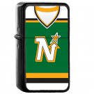 Minnesota North Stars Away Jersey - Oil Windproof Flip Top Black Lighters Briquet Encendedor