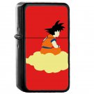 Minimalist Hero Dragon Ball Z Goku - Oil Windproof Flip Top Black Lighters Briquet Encendedor