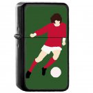 Minimalist George Best Design - Oil Windproof Flip Top Black Lighters Briquet Encendedor