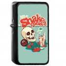 Milk Shakespeare - Oil Windproof Flip Top Black Lighters Briquet Encendedor