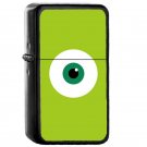 Mike Wazowski Monsters Inc - Oil Windproof Flip Top Black Lighters Briquet Encendedor