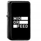 Mid Or Feed LoL League of Legends  Oil Windproof Flip Top Black Lighters Briquet Encendedor