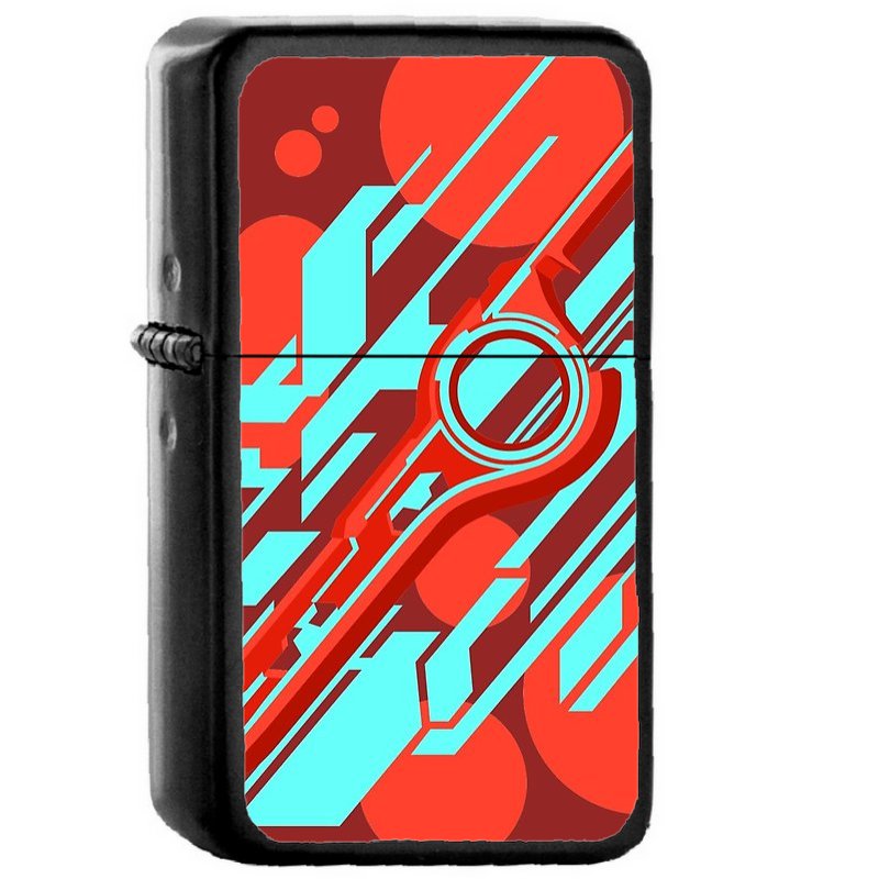 Monado - Oil Windproof Flip Top Black Lighters Briquet Encendedor