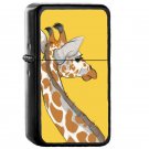 Giraffe - Oil Windproof Flip Top Black Lighters Briquet Encendedor E1