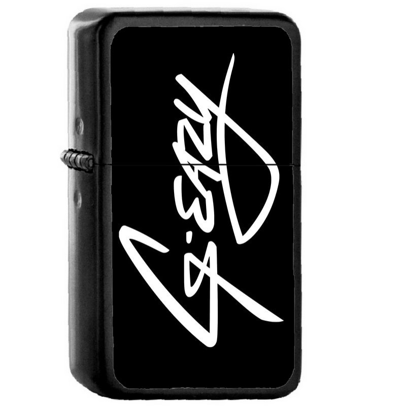 G Eazy - Oil Windproof Flip Top Black Lighters Briquet Encendedor E1