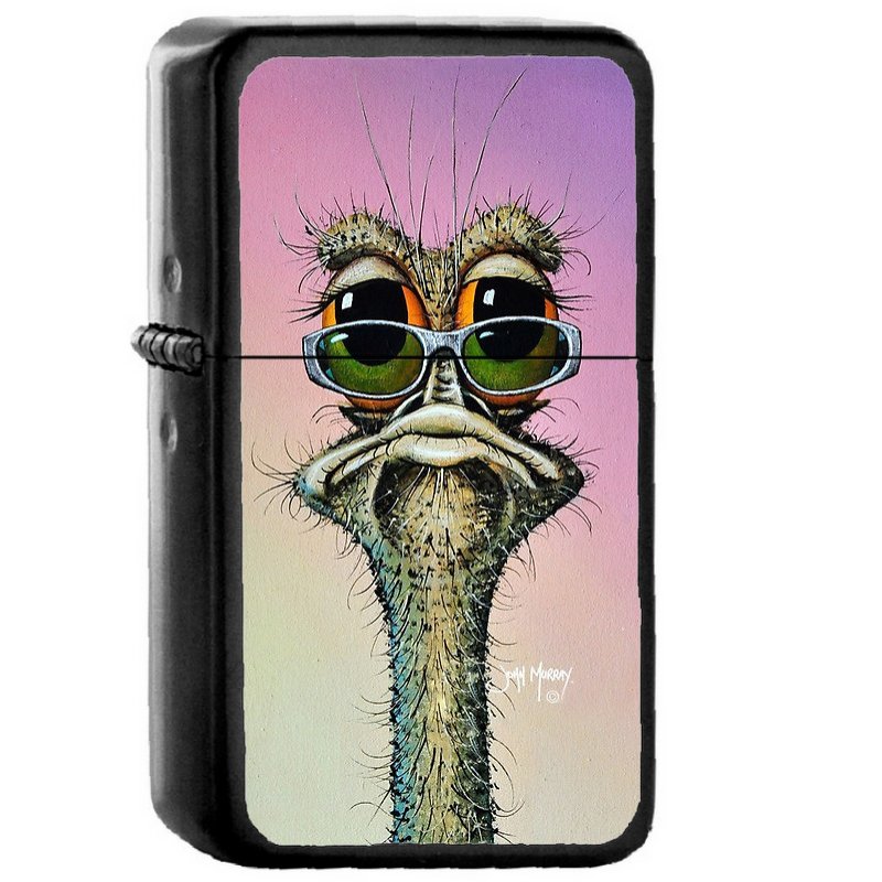 Ernie 1 - Oil Windproof Flip Top Black Lighters Briquet Encendedor